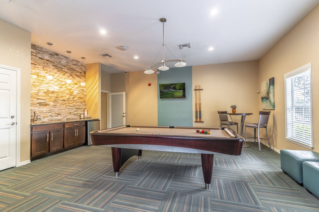 a pool table at homewood suites by hilton houston stafford sugar land