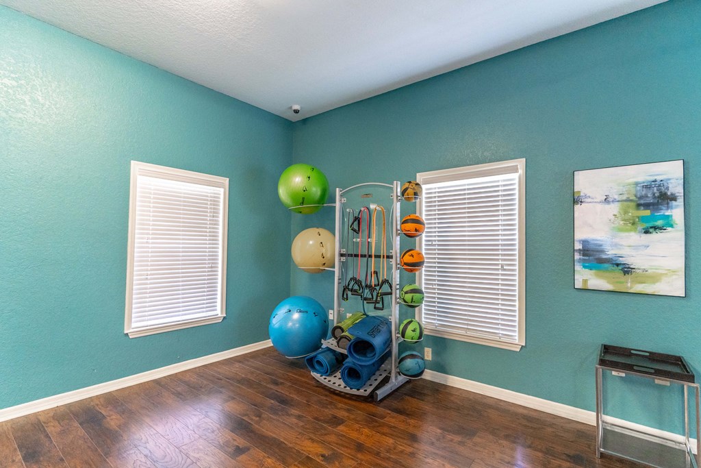 fitness center with equipment