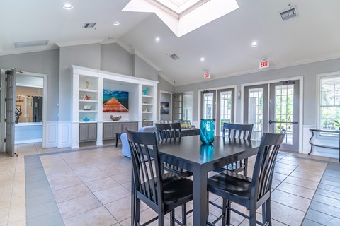 clubhouse area with couches and tv