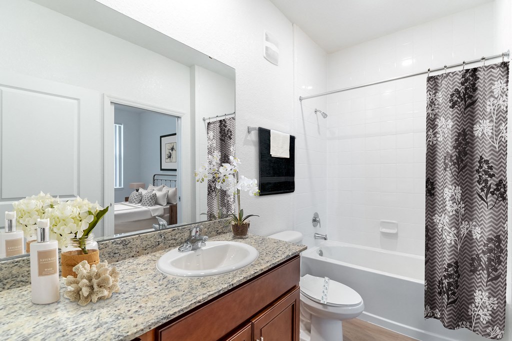 our apartments offer a bathroom with a bathtub