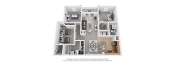 a floor plan of a 1 bedroom apartment with a bathroom and a living room