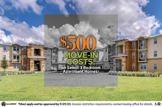 500 move in costs on select 3 bedroom apartment homes