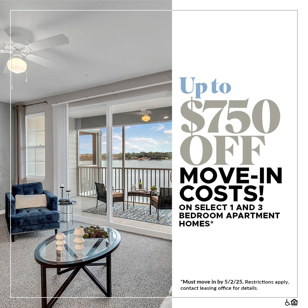 up to $750 off move-in costs.