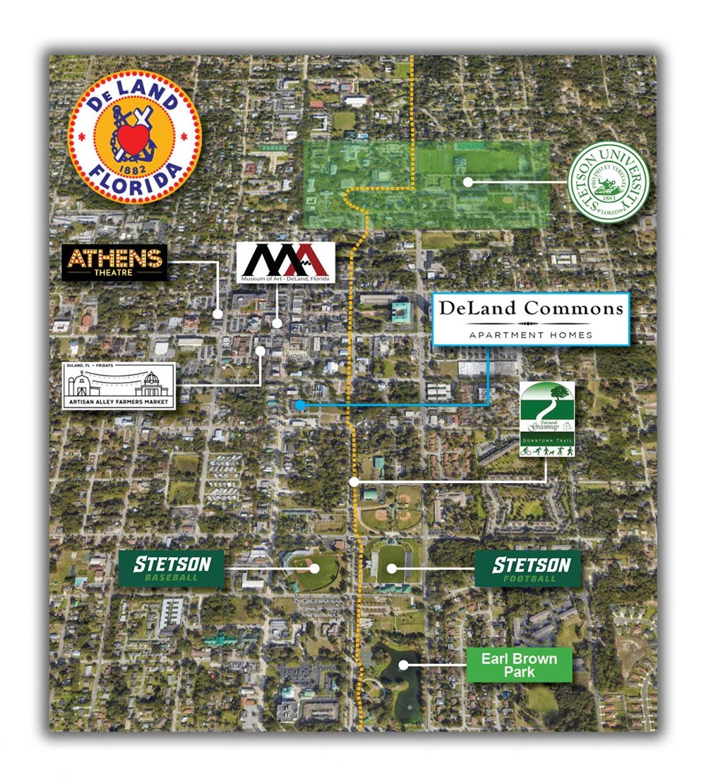 Deland Commons and Surrounding Area