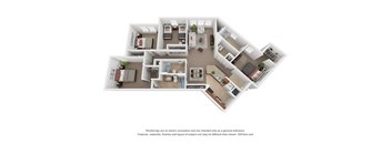 a conceptual drawing of a floor plan of a house