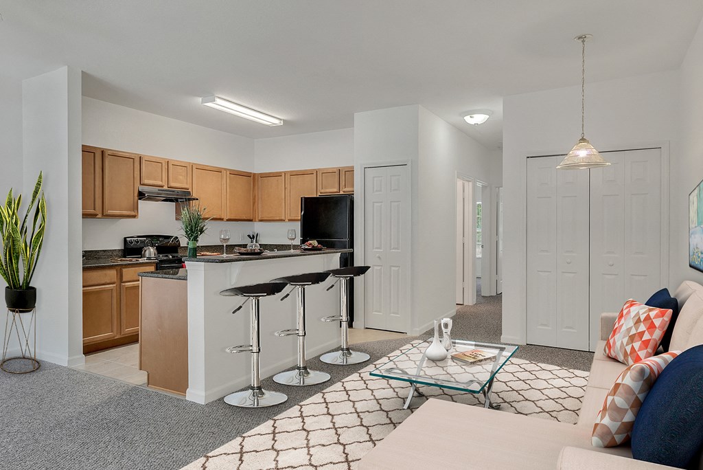 Senior Cottage - Kitchen and Living Room