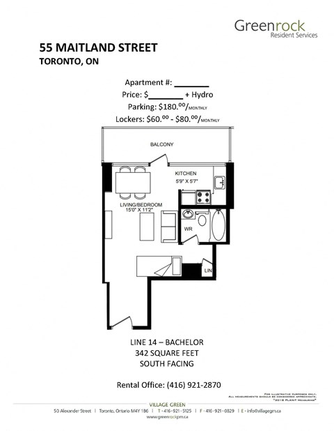 the floor plan of greenrock residences