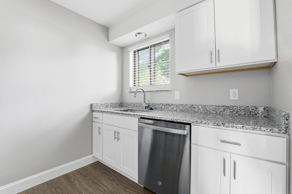Granite Countertop at Hidden Brook Apartment Homes, New Bedford, Massachusetts