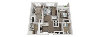 Two Bedroom Type A Floorplan
