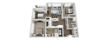 Two Bedroom Type E Floorplan