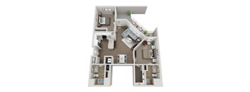 2 Bed G Floorplan at Viva Lakeshore, Bridgewater