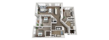 3 Bed A Floorplan at Viva Lakeshore, Massachusetts