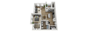 A2 Floorplan at Park Circle Village Apartments, North Charleston, SC