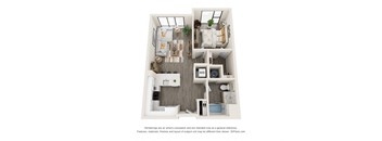 1H2 Floorplan at The Aeronaut, Weymouth, MA, 02190