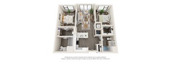 2A Floorplan at The Aeronaut, Weymouth, MA, 02190