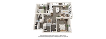 Two Bedroom Type 2B Floorplan