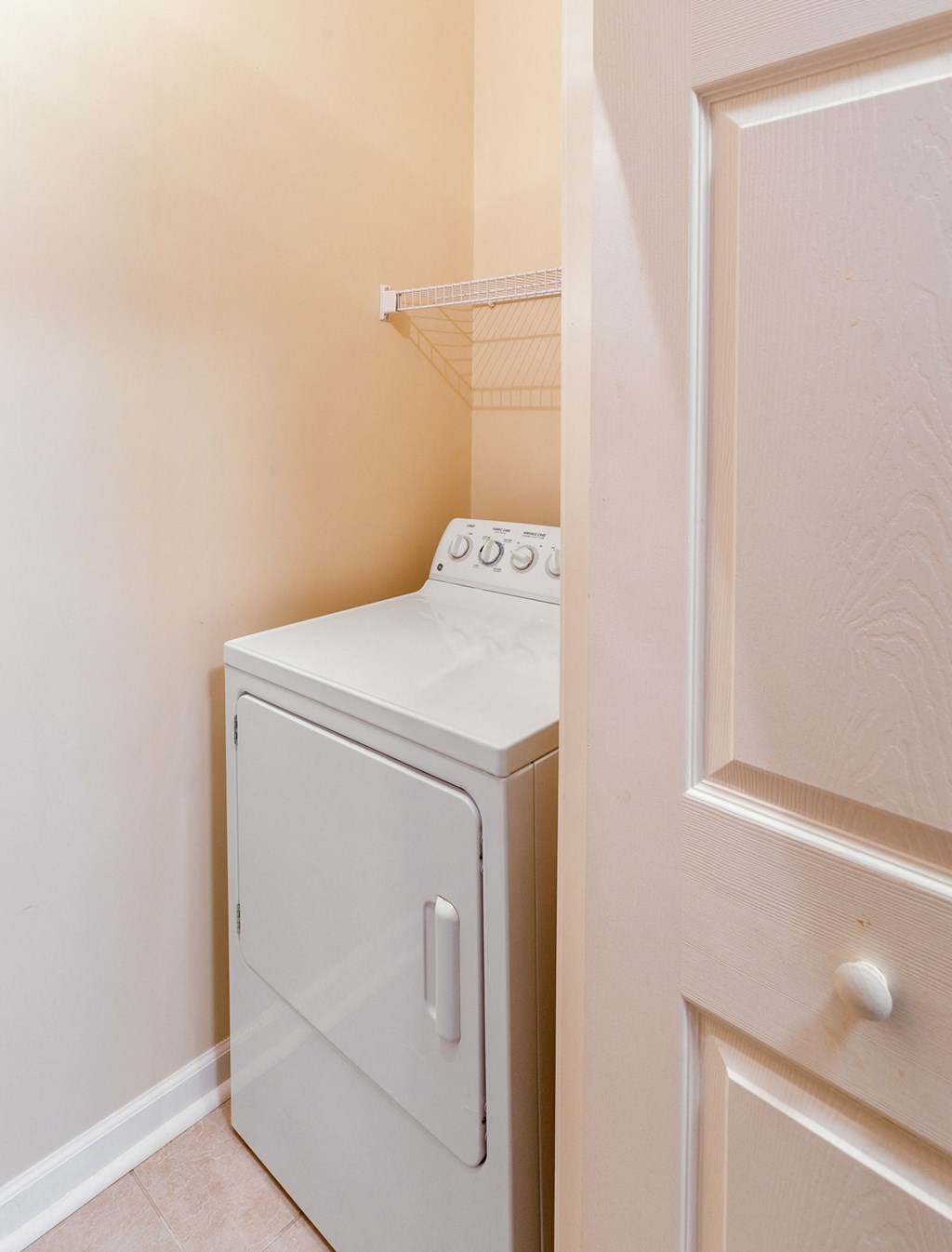 a washer and dryer in the laundry room of a home