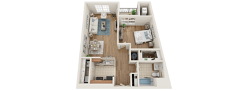 Type B - One Bedroom