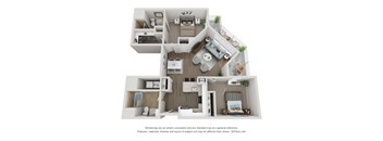 B4 G2 Floorplan at Viva Lakeshore, Bridgewater, 02324