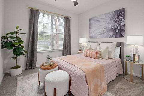 Cozy Bedroom at Giddy Hall Apartments, Charlotte
