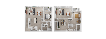 3D Floorplan of Townhome