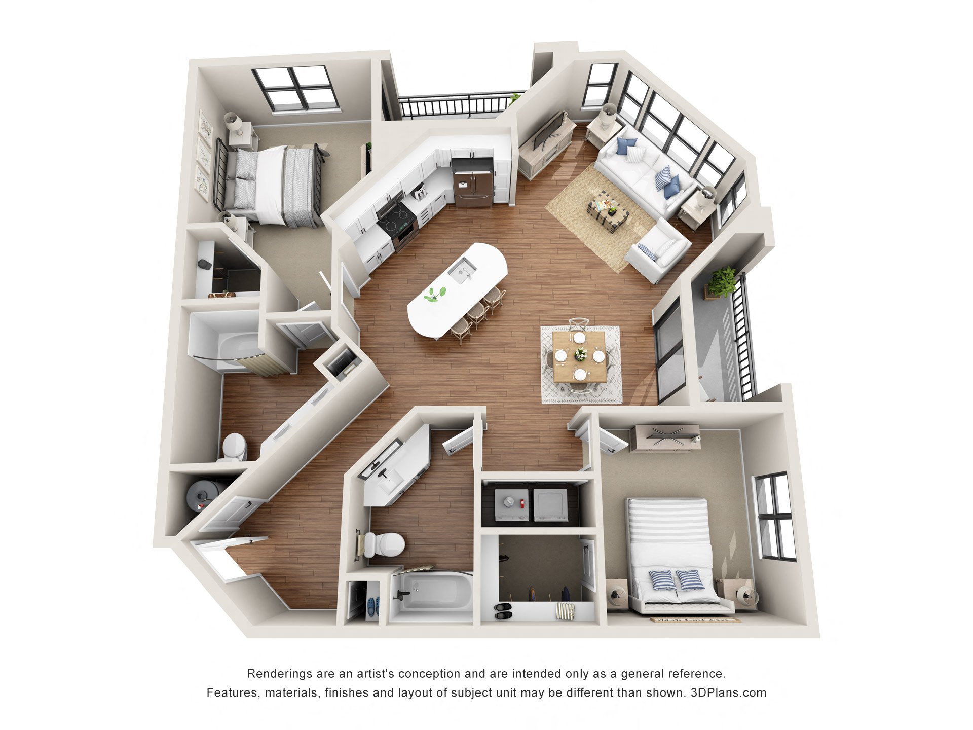 2 bedroom 2 bathroom at 401 Oberlin, Raleigh, 27605