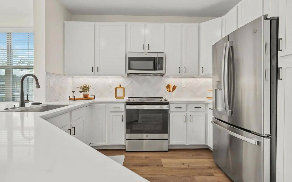 Large Kitchens with Ample Counter Space at 401 Oberlin, Raleigh, NC, 27605