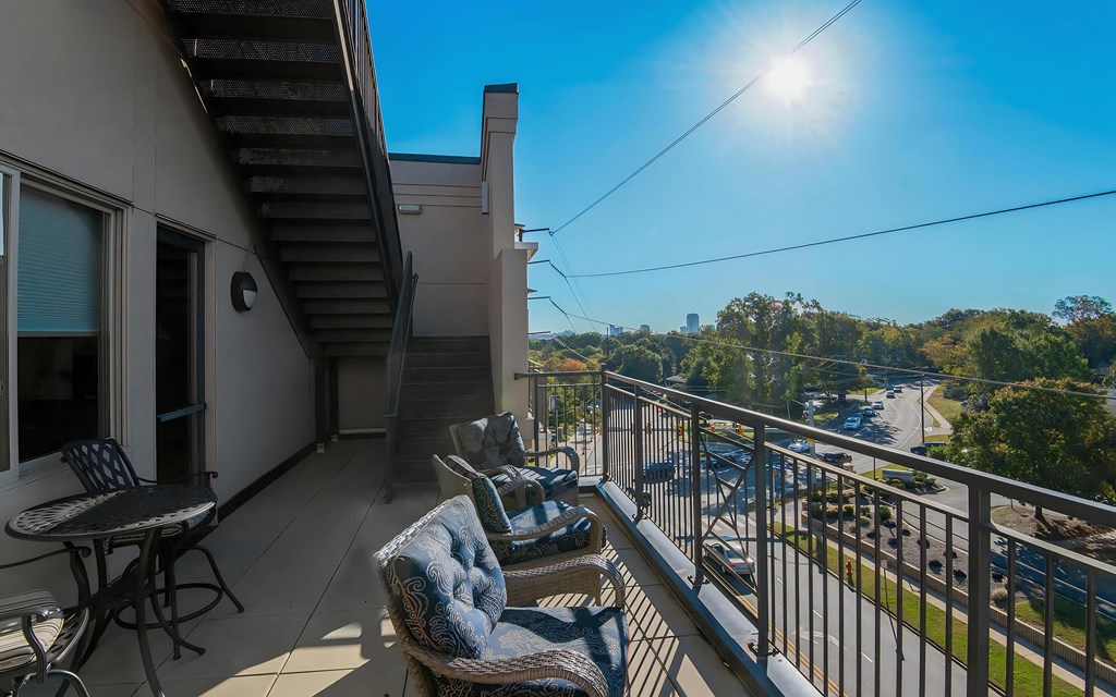 Rooftop Patio with Multiple Levels at 401 Oberlin, Raleigh, 27605