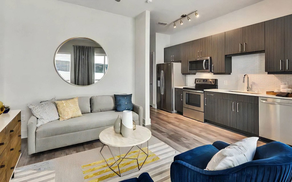 Open Concept Kitchen and Living Spaces