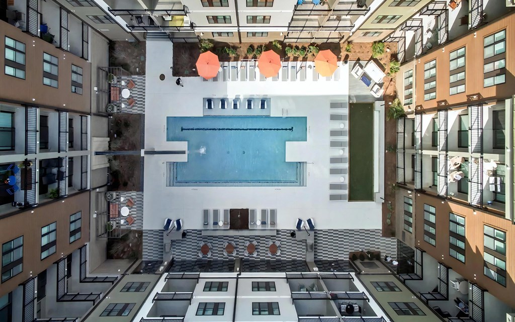Aerial View of Courtyard