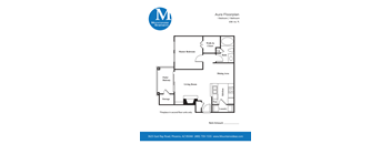 a floor plan of a bedroom apartment