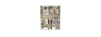 a1 floor plan  1 bedroom  1190 square feet  the clubhouse