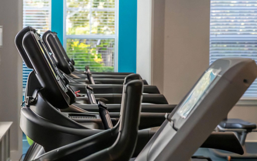 24 Hour Fitness Center with Treadmills
