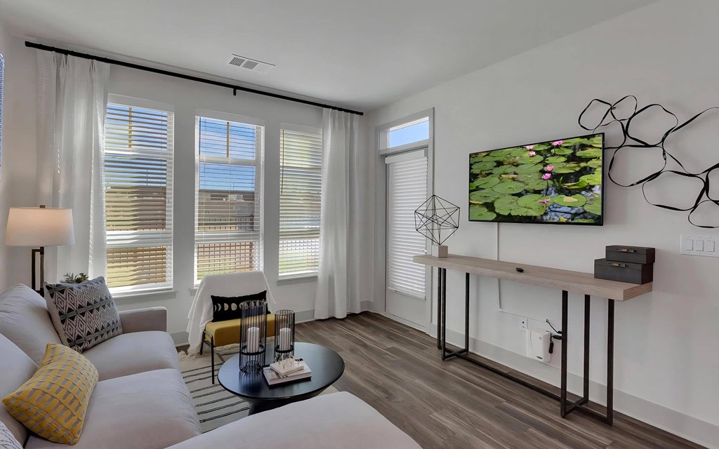 Living Room with Patio Access