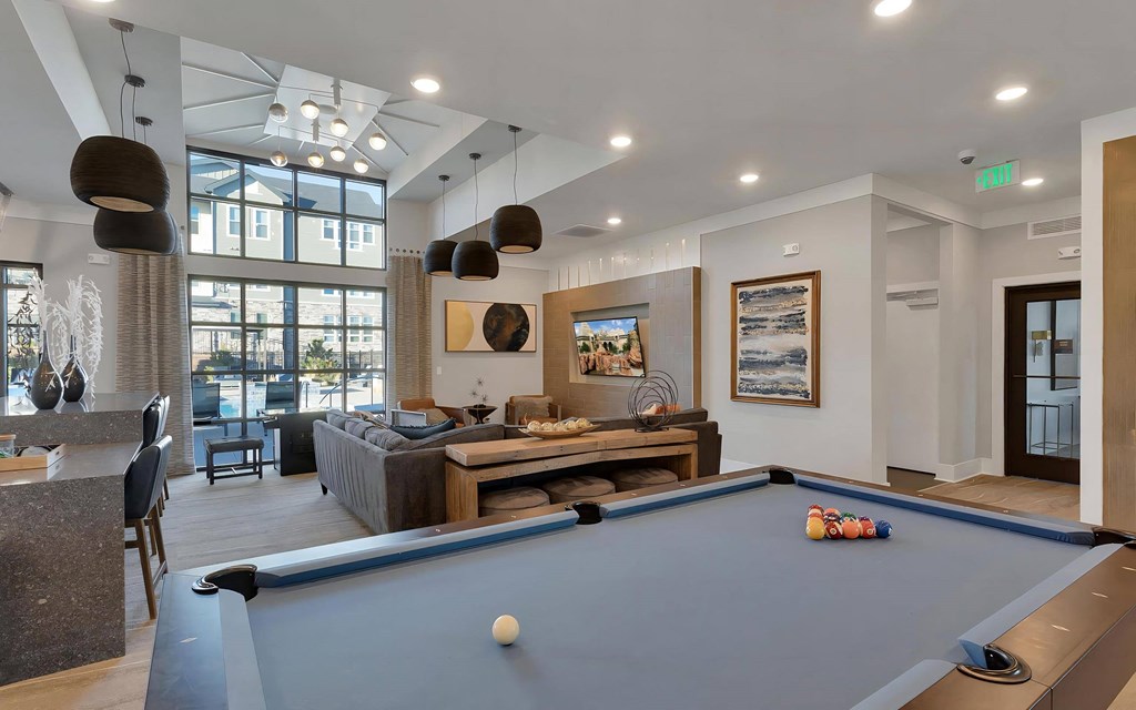 Community Lounge with Pool Table