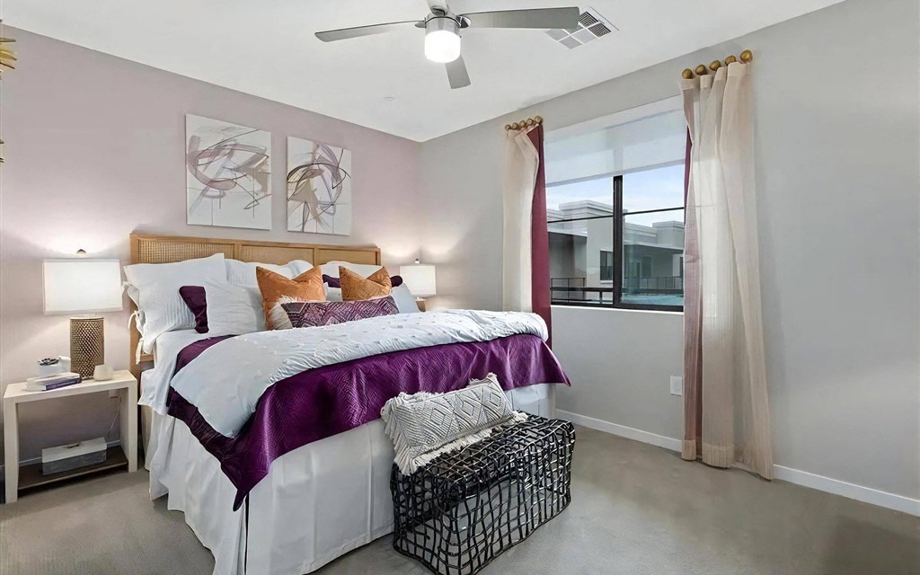 Large Bedroom with Ceiling Fan