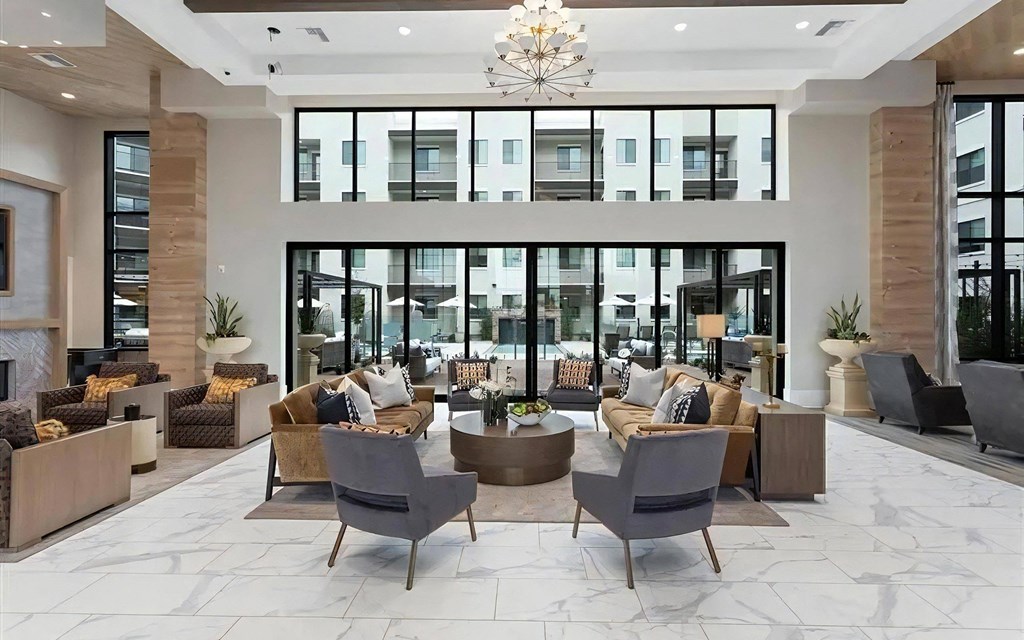 Lounge with Tall Ceilings