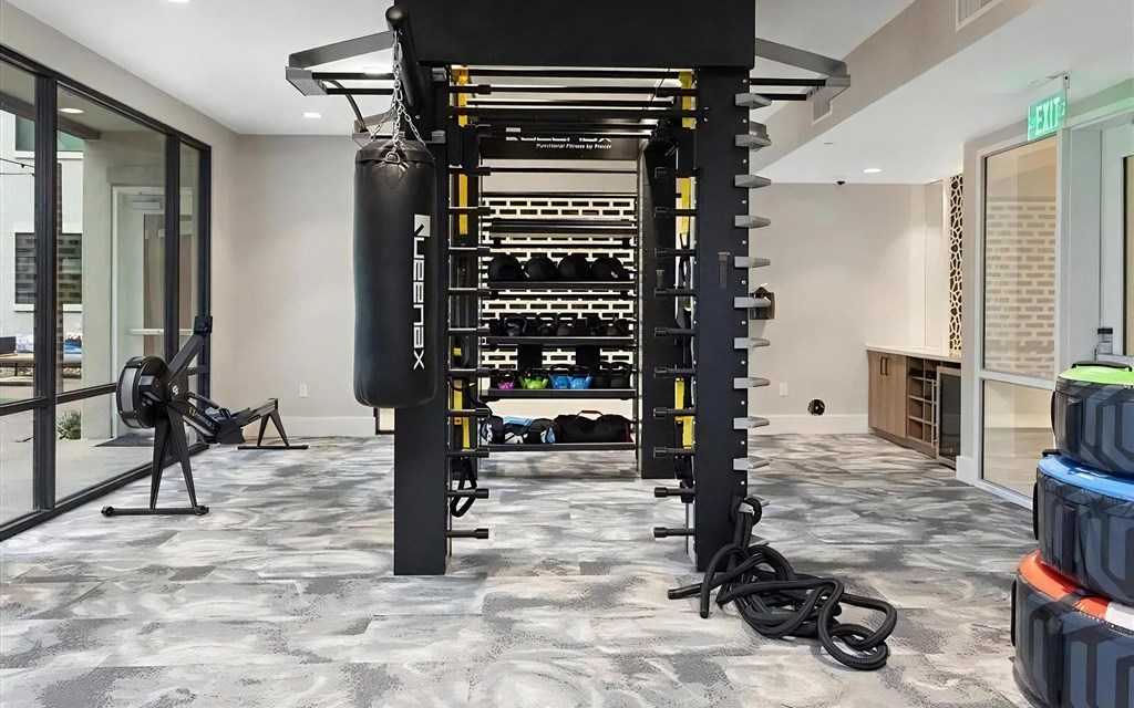 Studio with Punching Bag and Equipment