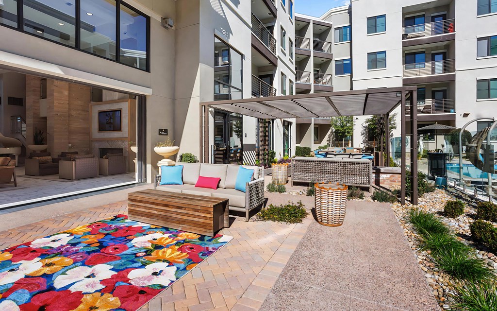 Garage Doors From Patio to Clubhouse