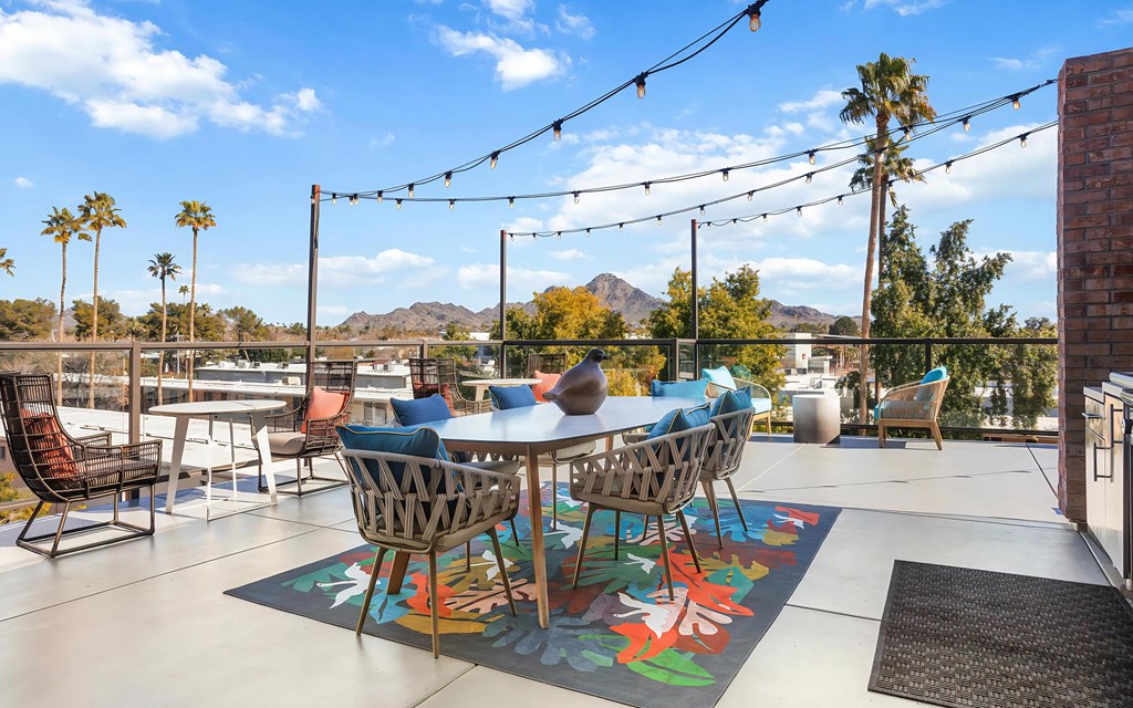 Rooftop Deck with Mountain View