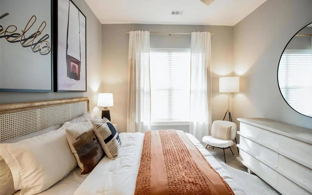 Oversized Bedrooms with natural lighting