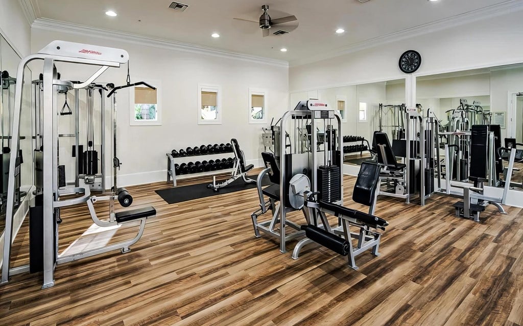 Fitness Center with State-of-the-Art Equipment at Amerige Pointe Apartments, Fullerton, California