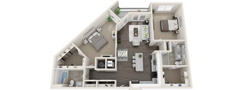 B3 Floor Plan at Anchor Riverwalk, Florida