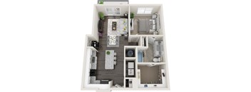 A4 Floor Plan at Anchor Riverwalk, Tampa, 33602