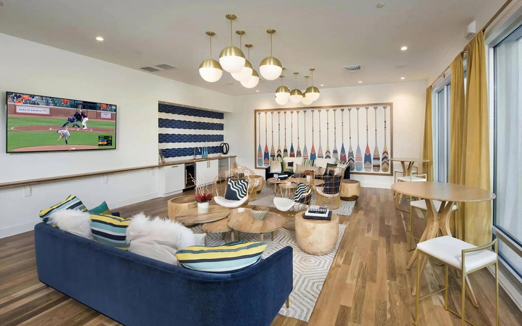 Sky Lounge with Flat Screen TVs