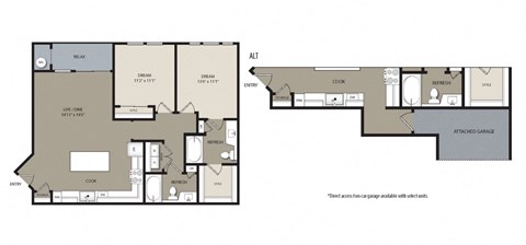 B1 Floor Plan at Westerly Apartments, Littleton, Colorado