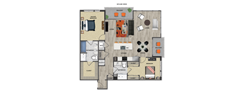 B4 Floor Plan at 675 N. Highland, Atlanta