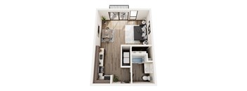 a1 floor plan  studio  503 square feet  the clubhouse