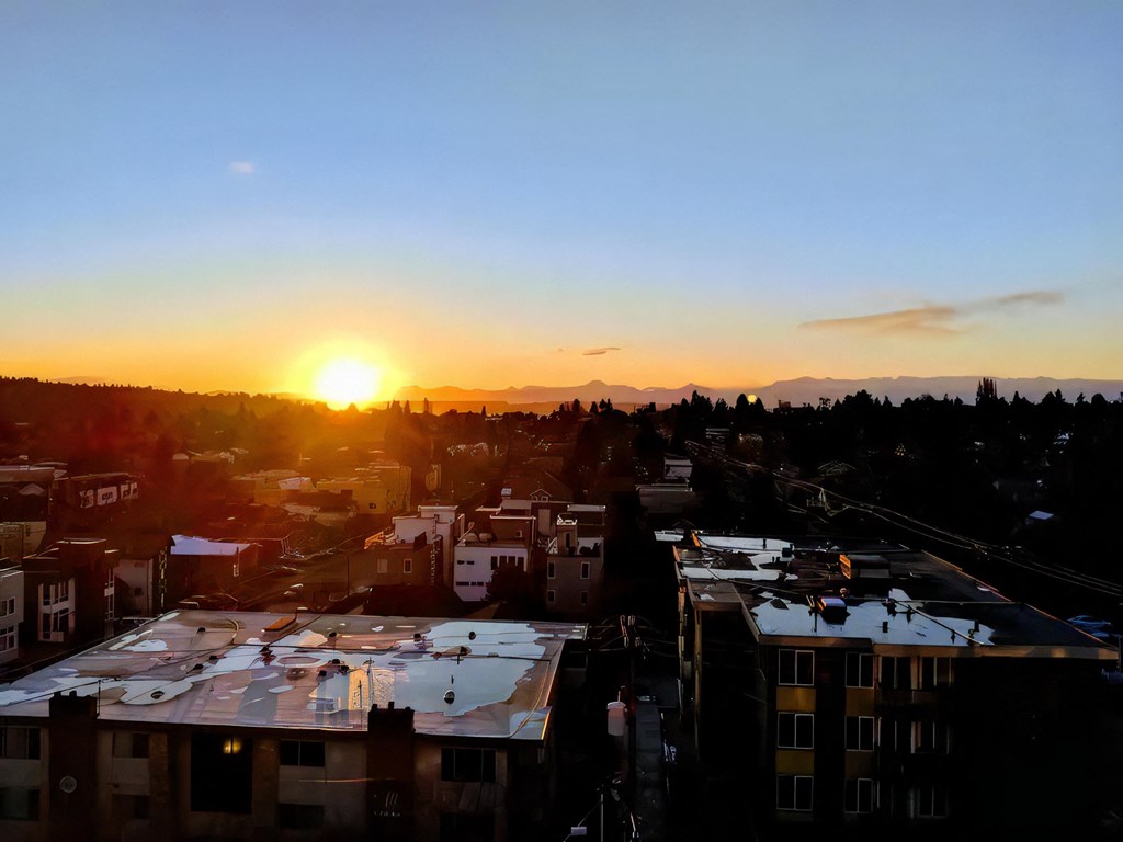 Ballard Lofts Outdoors Open Air Party Patio Perfect for Sunset Views