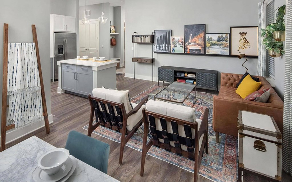 Modern Open Plan Concept for Living and Dining Areas